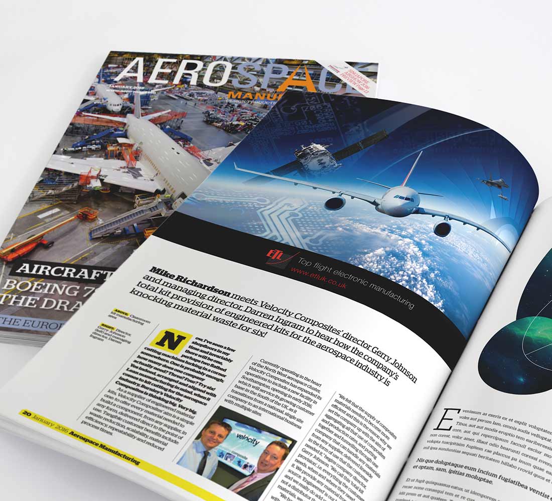ETL ad for the aerospace sector by Swordfish