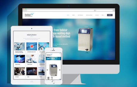 Validair Monitoring Solutions Ltd website by Swordfish