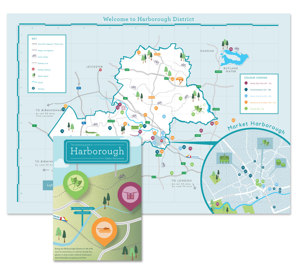 Welocom to Harborough District Tourism Map